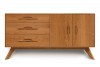 Audrey Three Drawers Left Two Doors Right Buffet - Cherry