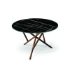 Baton Sintered Stone Top Table - Sahara Noir