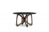 Butterfly Round 48" Sintered Stone Top - Sahara Noir