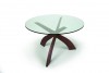 Entwine 48" Round Table in Walnut