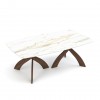 Entwine Double Pedestal Sintered Stone Table - Macchia Vecchia