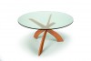 Entwine 54" Round Table in Cherry