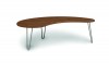 Essentials Kidney Coffee Table with Metal Legs