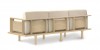 Sierra Sofa in Oak - Wood Panels - Back View