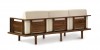 Sierra Sofa in Walnut - Wood Panels - Back View