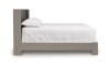 Sloane Mattress Box Spring Bed With Legs in Weathered Oak